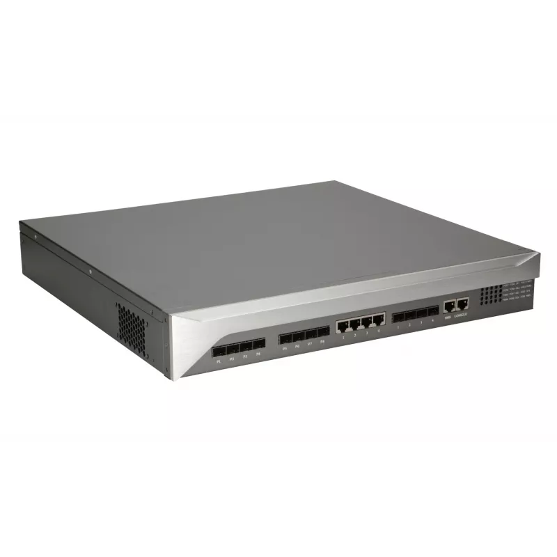 Extralink PREDATOR V2 EPON OLT 1U 19'' 8 Gigabit EPON PON prievadai 4x 10G SFP+ aukštynkrypčiai prievadai