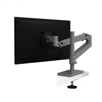 Ergotron LX Pro – montavimo rinkinys (monitoriaus ranka) – LCD ekranui – tvirtinimas per angą, aukštas stulpas – aliuminis – tamsiai pilka – ekrano dydis: iki 86,4 cm (iki 34 colių)
