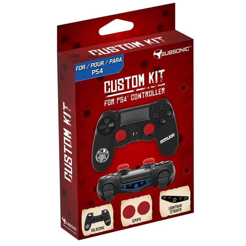 Žaidimų valdiklio rinkinys SUBSONIC SA5511, skirtas PS4, ergonomiškas, lengvai montuojamas