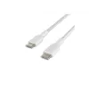 Pintas USB-C į USB-C laidas, 1 m, baltas