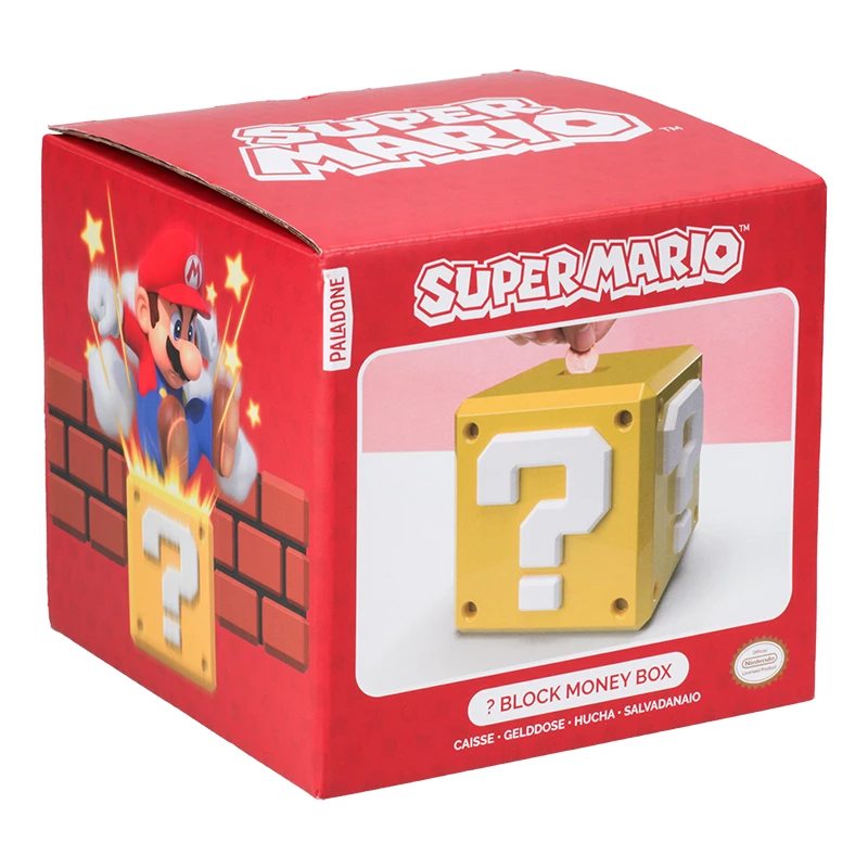 Taupyklė Paladone Super Mario Question Block monetas talpinantis dizainas