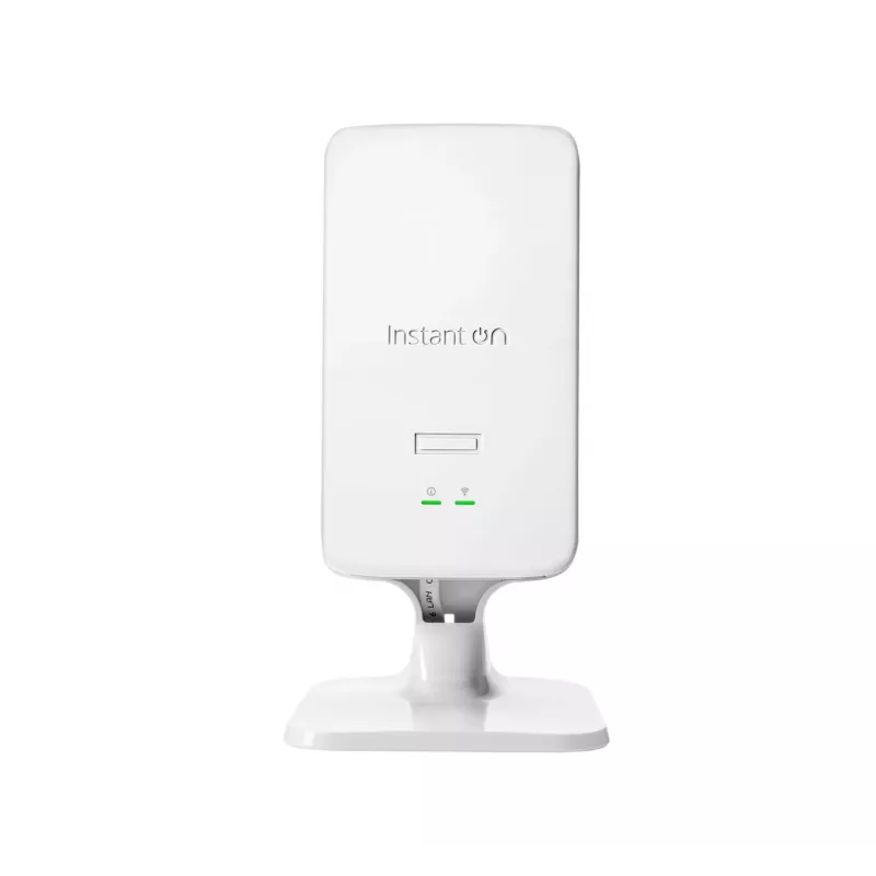 HPE Networking Instant On AP22D Wi-Fi 6 prieigos taškas su maitinimo bloku, baltas