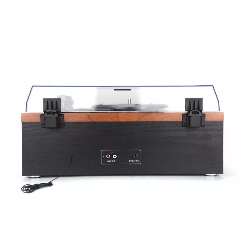 Patefonas AKAI ATT-14BT su Bluetooth, diržine pavara, įmontuotu fonopriešstiprintuvu, USB išėjimu