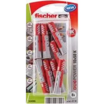 Fischer DuoPower 10 x 50 K NV sieninis kaištis 50 mm 534995 1 komplektas