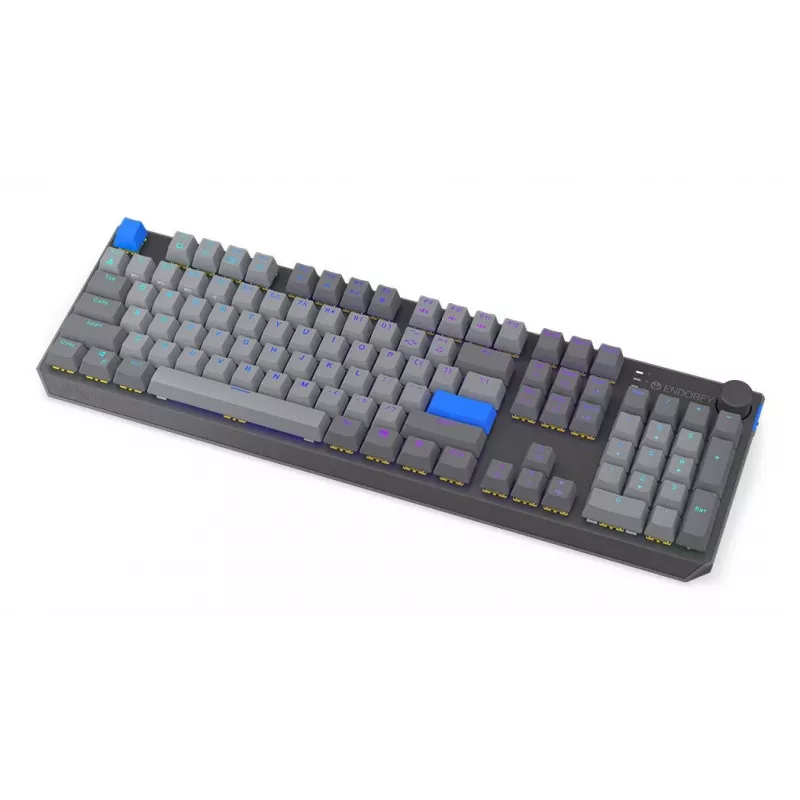 Belaidė klaviatūra ENDORFY Thock V2 — ergonomiškas išdėstymas, RGB apšvietimas, belaidis ryšys