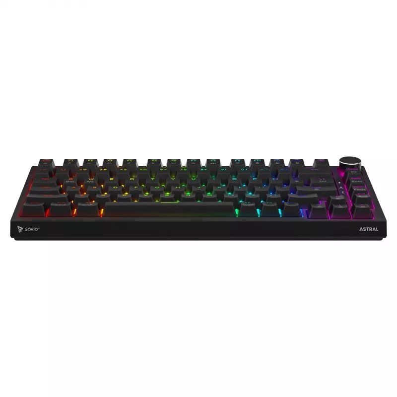 Savio ASTRAL BLACK JADE klaviatūra žaidimams Gaming USB QWERTY US International