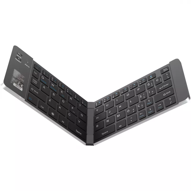 Belaidė klaviatūra Inca IBK-579BT Bluetooth 66 klavišų metalo sidabro spalvos