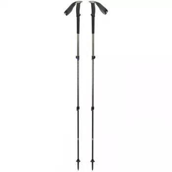 Trekking lazdos Trail, Fitness Device juoda/alyvuotai žalia, 1 pora, 100-140 cm