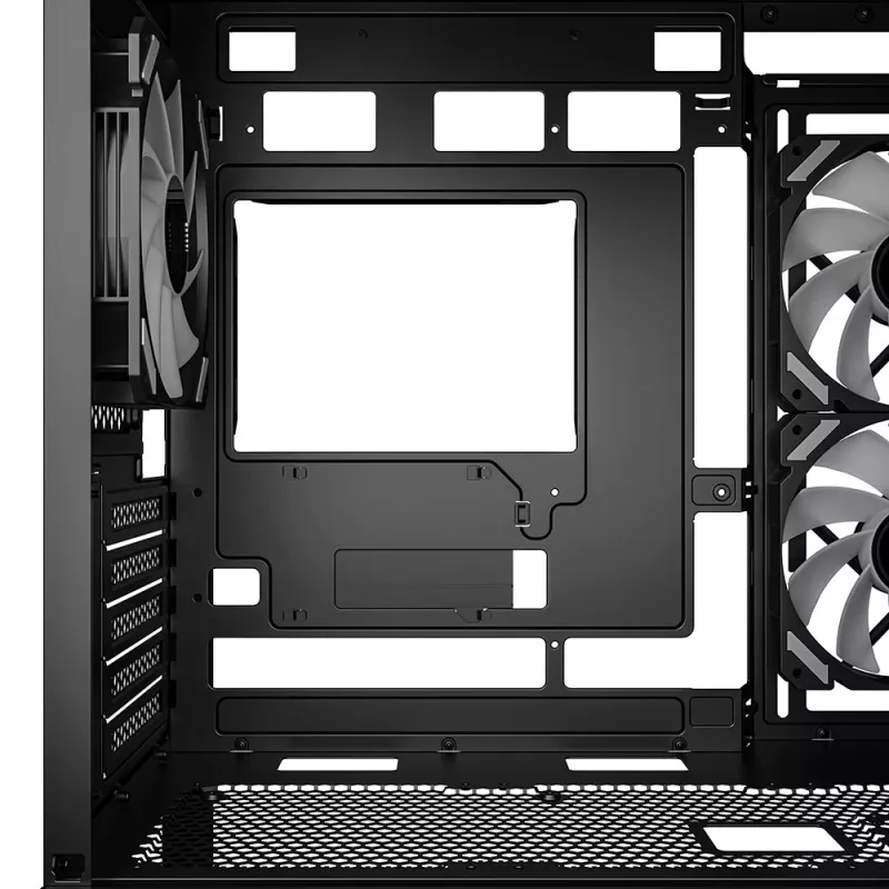 PC korpusas Sharkoon MK6 RGB Midi Tower Baltas