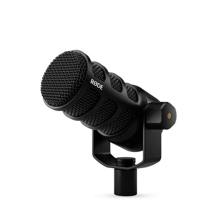 Studijinis mikrofonas RØDE PodMic USB – kardioidinis XLR/USB, 24 bitų / 48 kHz, USB-C, ausinių išvestis, sukamas garsumo reguliatorius, juodos spalvos