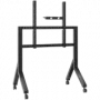 Mobilus televizoriaus stovas ONKRON TS2081-B 70–110 colių, juodas, plieninis, ant ratukų, 125 kg, VESA 200x200–1000x800