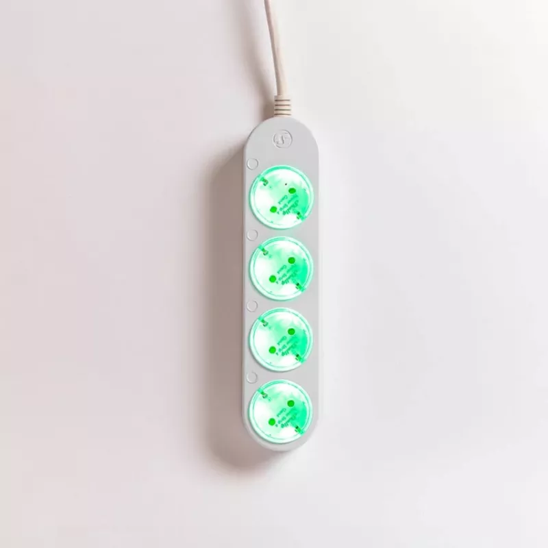 Išmanusis 12A Shelly Power Strip 4 Gen4 Zigbee/Matter kištukinis lizdas