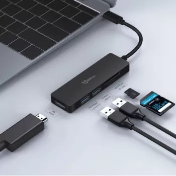 Sbox TCA-51 USB Type-C į HDMI/USB 3.0/SD+TF adapteris