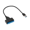Akyga AK-CA-86 SATA – USB-A 3.0 adapterio kabelis 2,5 colio diskams, 0,3 m, juodas