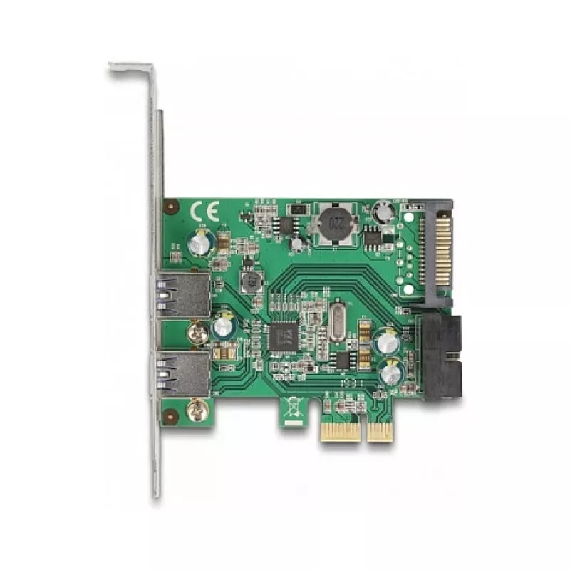 DeLOCK PCI Express x1 kortelė su 2 x USB 3.2 Gen 1 Type-A ir 1 x vidine 19 kontaktų jungtimi