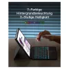inateck klaviatūra iPad 11 iPad Air 4/5Gen.Com. QWERTZ violetinė