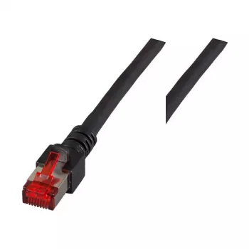 EFB-Elektronik RJ45 jungiamasis kabelis Cat.6 S/FTP LSZH juodas 1,5 m (K5515.1,5)