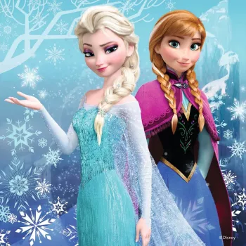 Dėlionė Ravensburger Winter Adventures (3×49 dalių) – Disney Ledynmetis