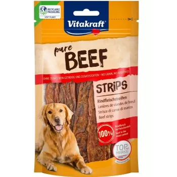 Vitakraft Pure Beef Strips šunų skanėstas 80 g