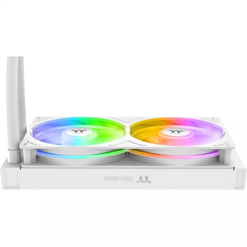 Skysčio aušintuvas procesoriui THERMALTAKE TH240-S V3 ARGB Sync Snow Edition, 240mm radiatorius