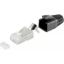 RJ-45 laido jungtis ShiverPeaks 72067-10S juoda balta