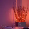 LED girlianda Twinkly TWD200STP-TEU įvairiaspalvė vidaus juosta, 5 cm tarpai, IP20, permatomas kabelis