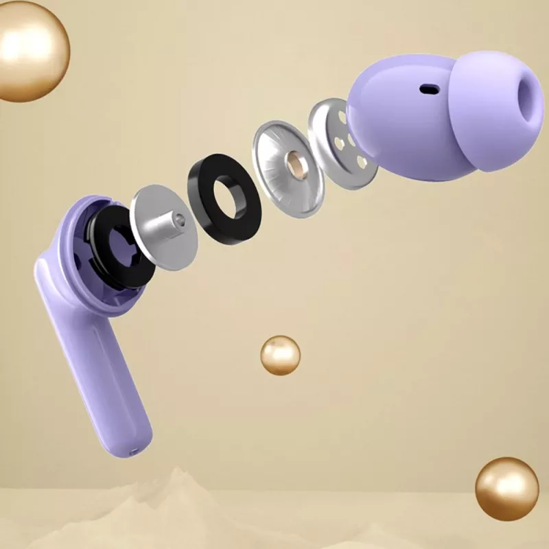 Belaidės ausinės Manta MTWS008P Rytmo Violetinė