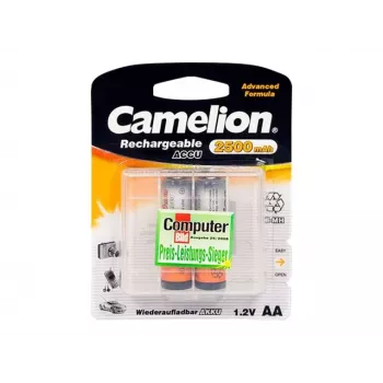 Įkraunamos Ni‑MH AA/HR6 baterijos CAMELION 2500 mAh, 2 vnt.