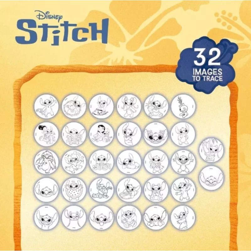 Stitch projektorius piešimo mokyklinis rinkinys