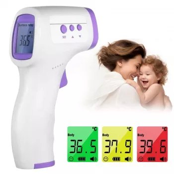 Extralink Smart Life T003 Bekontaktis termometras, Baltas