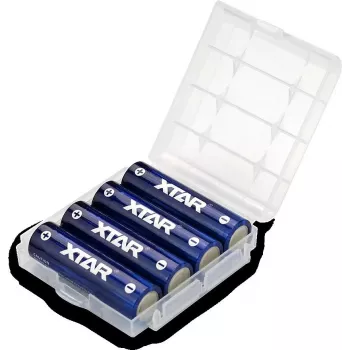 Įkraunamos AA (R06) baterijos XTAR 1,5V 2500mAh – 4 vnt. su apsauga
