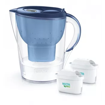 Vandens filtro ąsotis BRITA Marella XL su 2 MAXTRA PRO mėlynais keičiamais kasetėmis