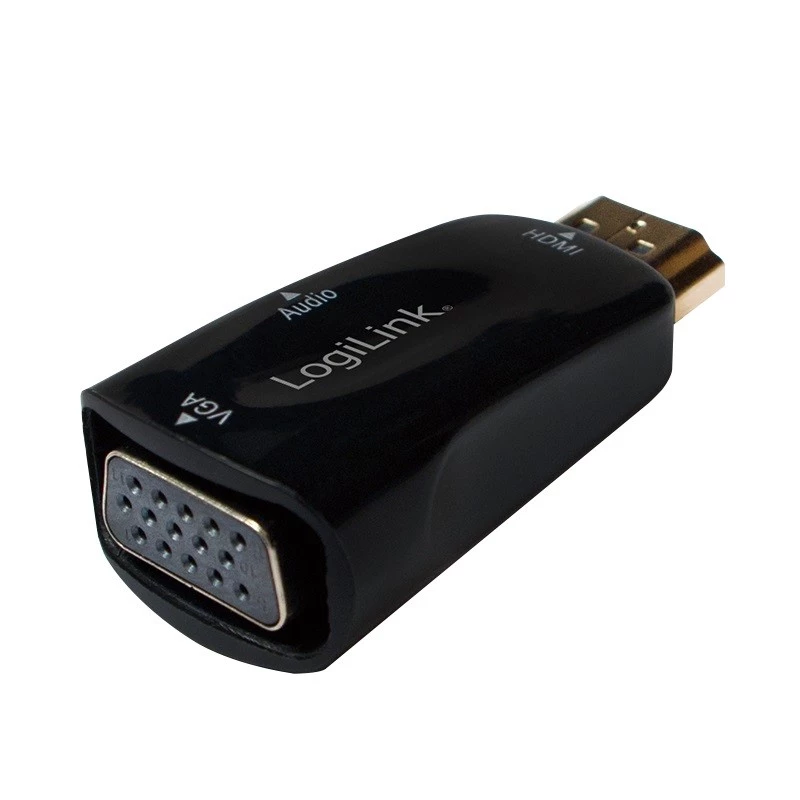 LogiLink CV0107 HDMI į VGA adapteris, juodas