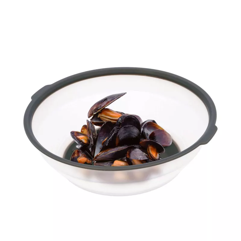Maisto dangtelis JATA HACC4530 pilkai baltas apvalus 26 cm