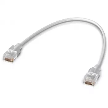 Ubiquiti UACC-Cable-Patch-EL-0.15M-W tinklo laidas Cat6, peršviečiamas baltas