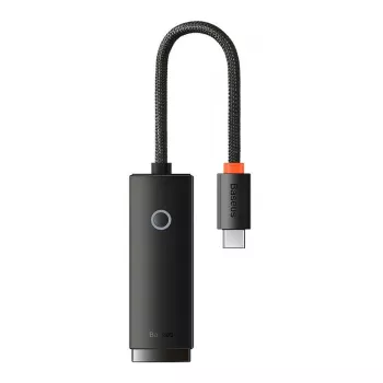 Tinklo adapteris Baseus Lite Series USB-C į RJ45 (juodas)