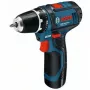 Bosch GSR 10,8-2-LI Professional gręžtuvas su 10,8 V baterija, 10 mm greito užspaudimo griebtuvu, juodos, mėlynos, raudonos spalvų