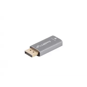 Lanberg AD-DP-HD-03 vaizdo kabelio adapteris DisplayPort į HDMI sidabrinis