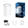 Cudy M3600 belaidžio tinklo rinkinys (mesh) dviejų juostų Wi‑Fi 7 (802.11be), 2882 Mbps, 3x LAN, 4 vidinės antenos, baltas