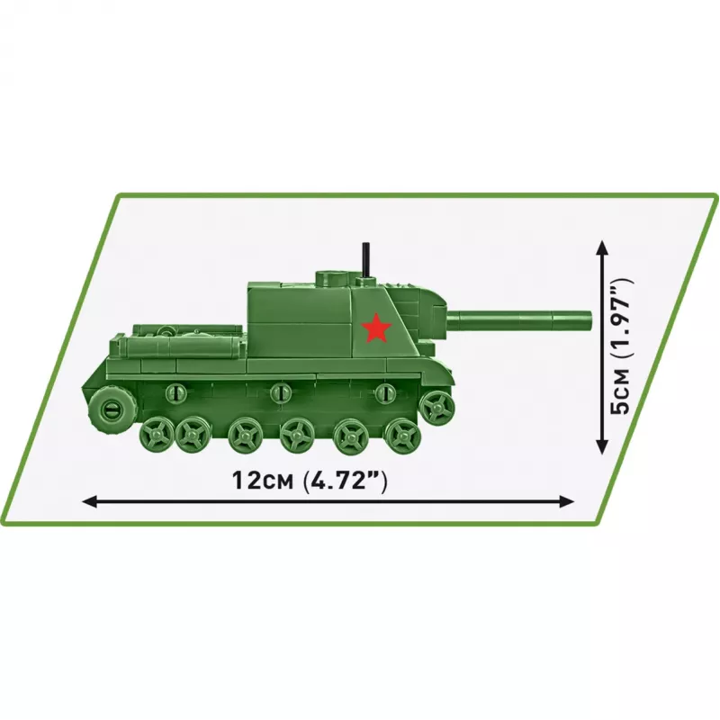 Konstruktorius Cobi ISU 152 – Antrojo pasaulinio karo tema, 135 detalės, žalia