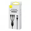 USB laidas Baseus CASS030101 1,2 m USB A/USB C USB C/Micro-USB B/Lightning juodas