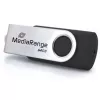 USB atmintukas MediaRange MR1953 64 GB USB Type-C 3.2 Gen 1 (3.1 Gen 1) su sukamuoju metaliniu korpusu, juodas/sidabrinis
