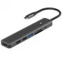 Adapter USB Type-C į HDMI, 3x USB Type-A, SD, TF, USB Type-C PD100W