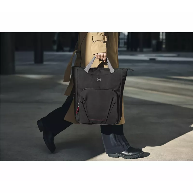 Moteriškas krepšys Wenger SwissGear Motion Vertical Tote 39,6 cm 15,6 colio juodas