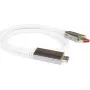 PYTHON PYT M0223 – DP 1.4 į HDMI 2.0 A kištukas, nailoninis, 4K@60Hz, 3 m, baltas