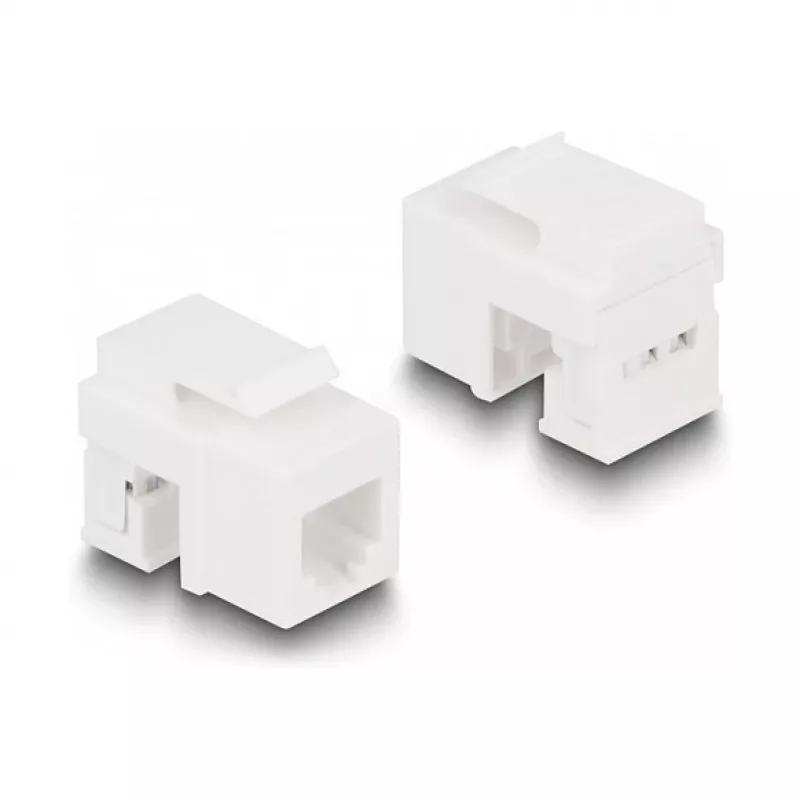 DeLOCK Keystone LSA rinkinys RJ45 RJ11 Cat.6 juodas užsegamas laikiklis