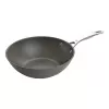Wok keptuvė Ballarini 75002-815-0 apvali antracitinė 30 cm, aliuminis, 6 sluoksnių granito/titano nelipni danga