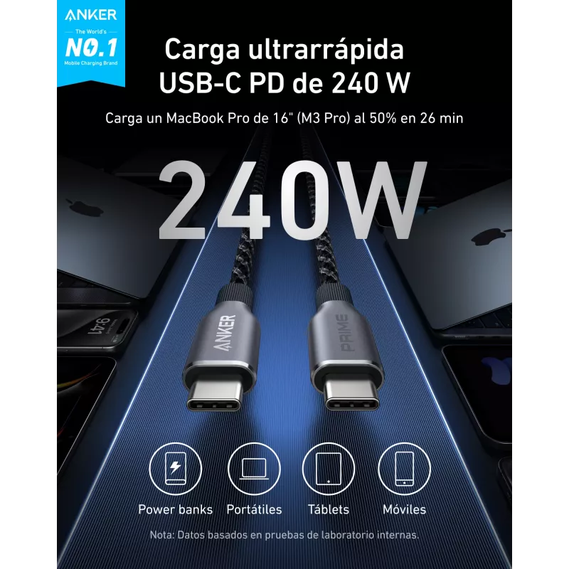 USB-C į USB-C laidas PLATINET A88E2012 1,8 m