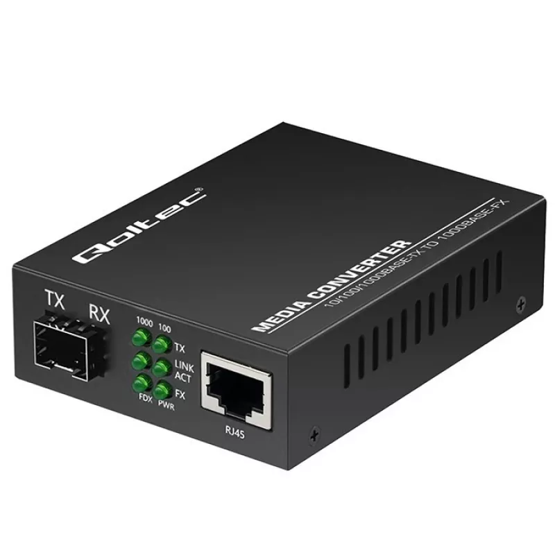 QOLTEC Media Converter SWITCH Ethernet 1x RJ45 1x SFP