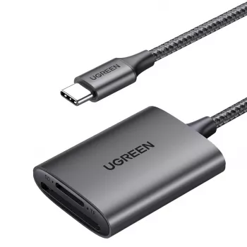 Card reader UGREEN CM401 USB-C 5 Gb/s, aliuminio korpusas, MMCmicro, USB 3.2 Gen 1 Type-C